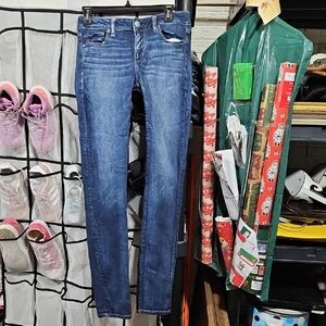 American Eagle Outfitters Dark Blue Skinny Jeans